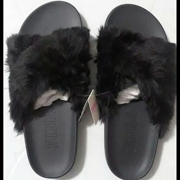 Vs Pink Fur slide size medium with gift - Picture 2 of 3